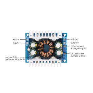 Voltage Converter Module DC 5-30V to 1.25-30V,Automatic Step Up/Down Converter