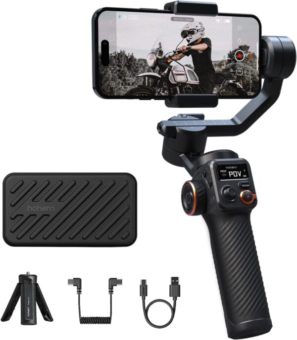 Hohem iSteady M6 Gimbal Stabilizer for Smartphone, 3-Axis Cell Phone Gimbal Built-in OLED