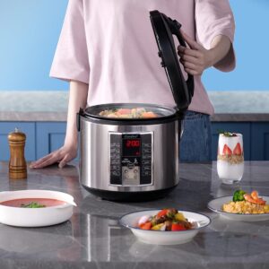 COMFEE’ Rice Cooker 10 cup uncooked, Food Steamer, Stewpot, Saute All in One (12 Digital Cooking Programs) Multi Cooker