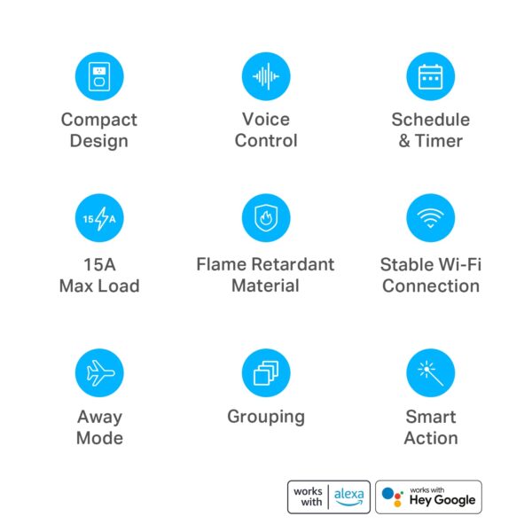 Kasa Smart Plug Ultra Mini 15A, Smart Home Wi-Fi Outlet Works with Alexa, Google Home & IFTTT - Image 3