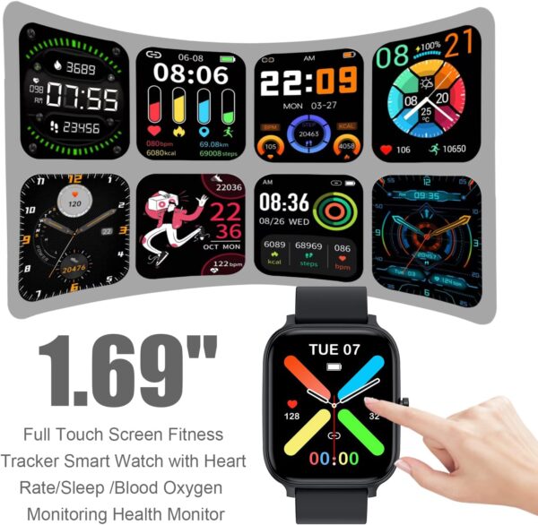 Smart Watch for Men Women Compatible with iPhone Samsung Android - Image 2